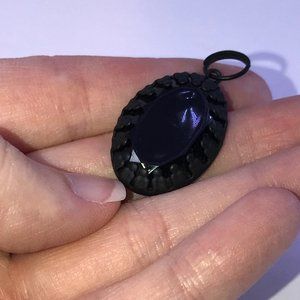 Black Oval Pendant